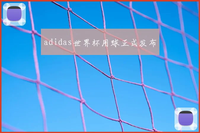 adidas世界杯用球正式发布